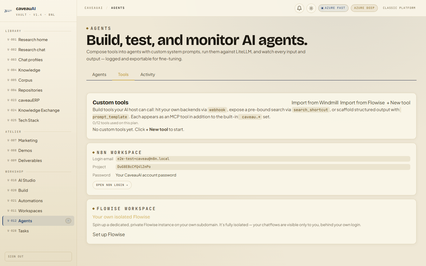 Agents app screenshot